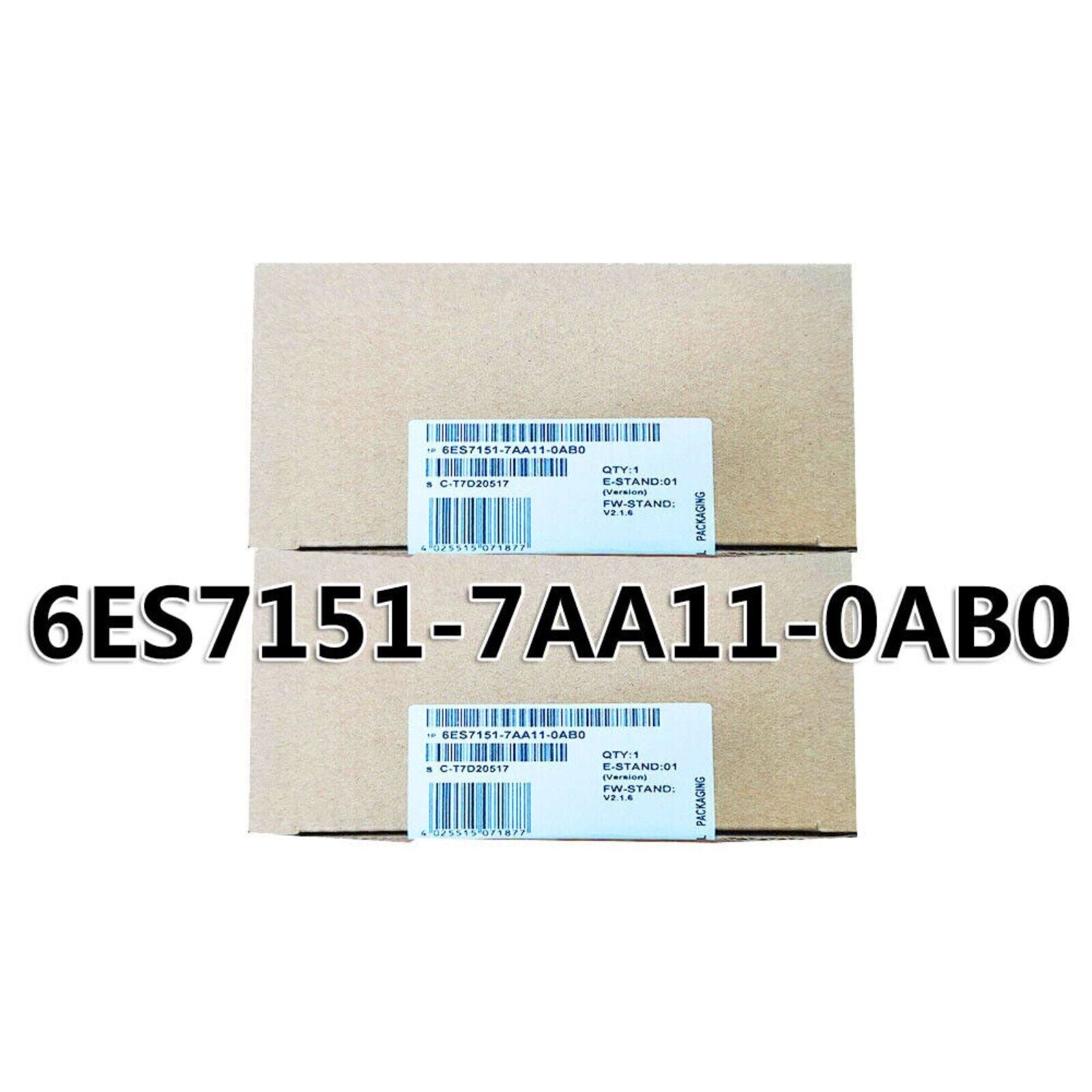 Siemens PLC Module 6ES7 151-7AA11-0AB0 Packaging, Industrial Automation Part, QTY:1, ET200S DP IM151-7 CPU