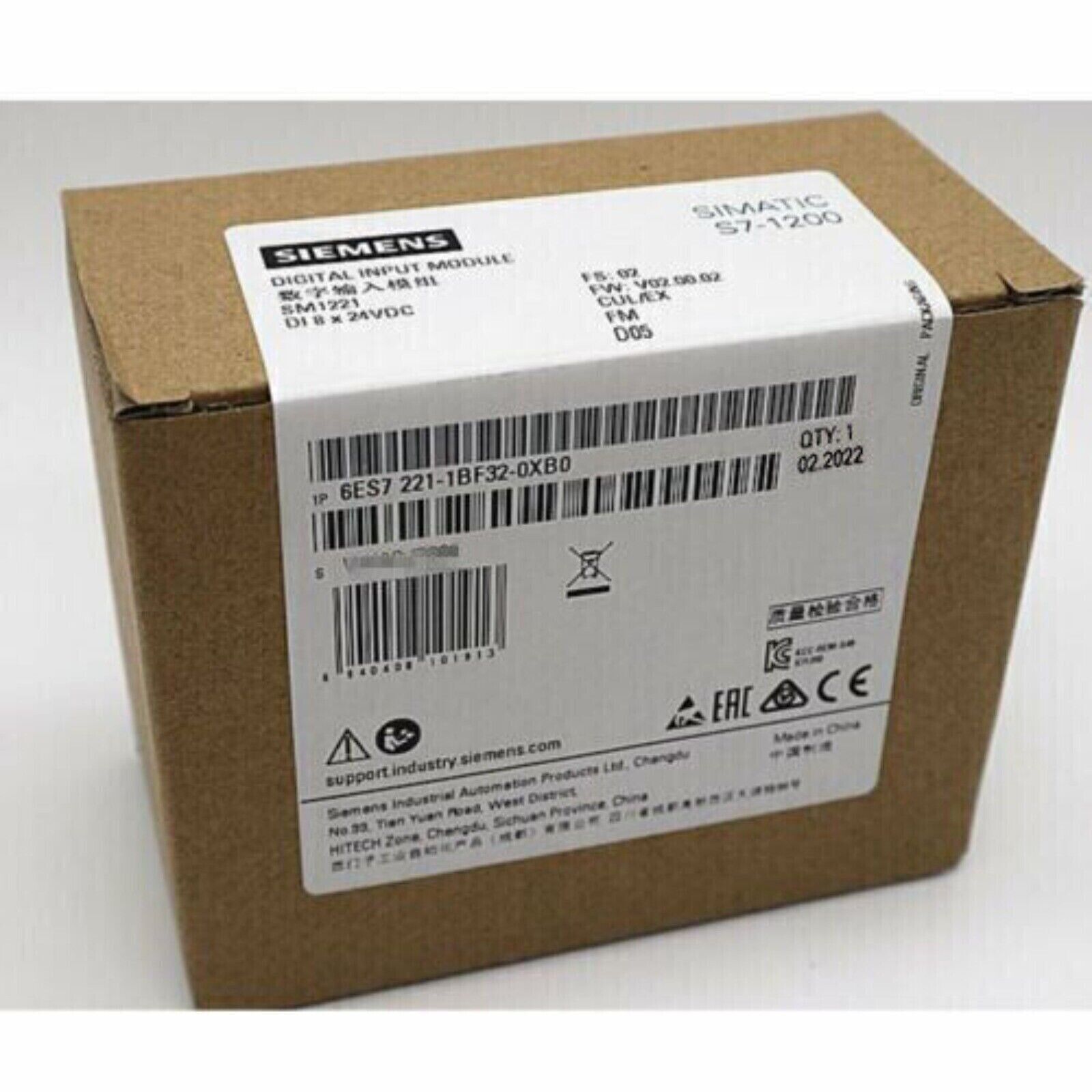 Siemens SIMATIC S7-1200 digital input module 6ES7221-1BF32-0XB0 box, new PLC part.