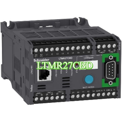 Schneider LTMR27CBD motor protection relay, industrial automation part with multiple connection ports.