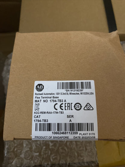 1794-TB3 Flex Terminal Base Module Allen Bradley 1794tb3 Next day air available