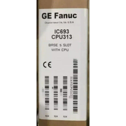 GE Fanuc IC693 CPU313 module, a PLC component with 5 slots. New factory sealed automation part.