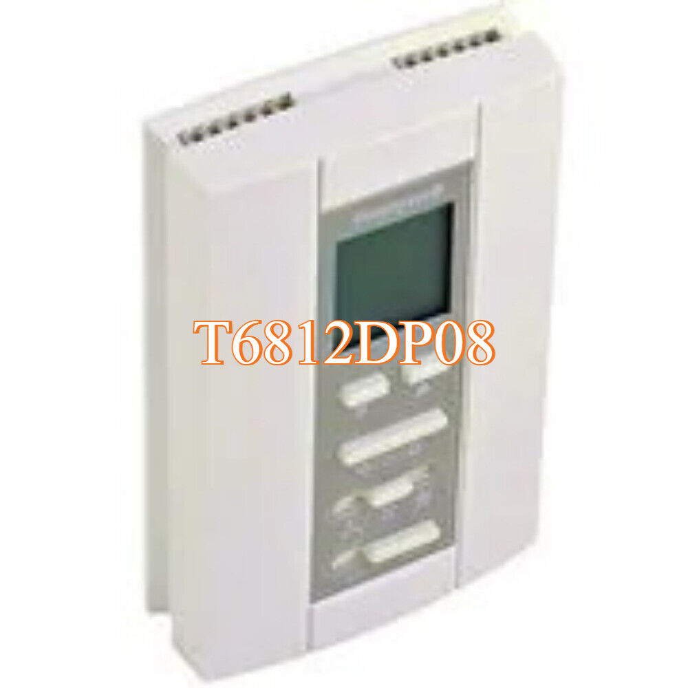 Honeywell T6812DP08 digital thermostat for 2-pipe fan coil unit, white.