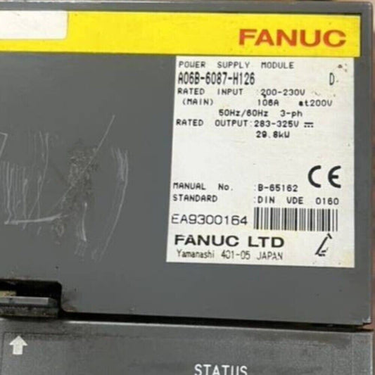 FANUC A06B-6087-H126 Power Supply Module, Industrial Automation Part