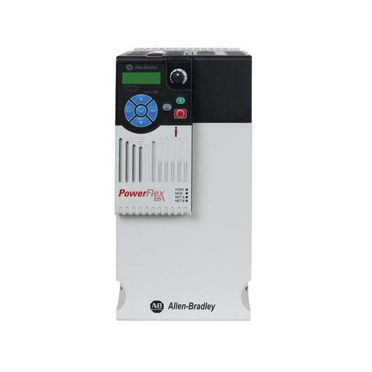 Allen-Bradley PowerFlex 525 AC Drive, PLC module for industrial automation.