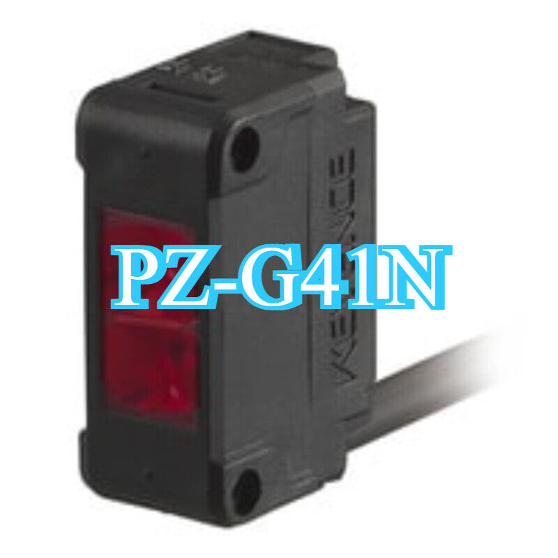 Keyence PZ-G41N photoelectric sensor, black housing, red indicator light, industrial automation part