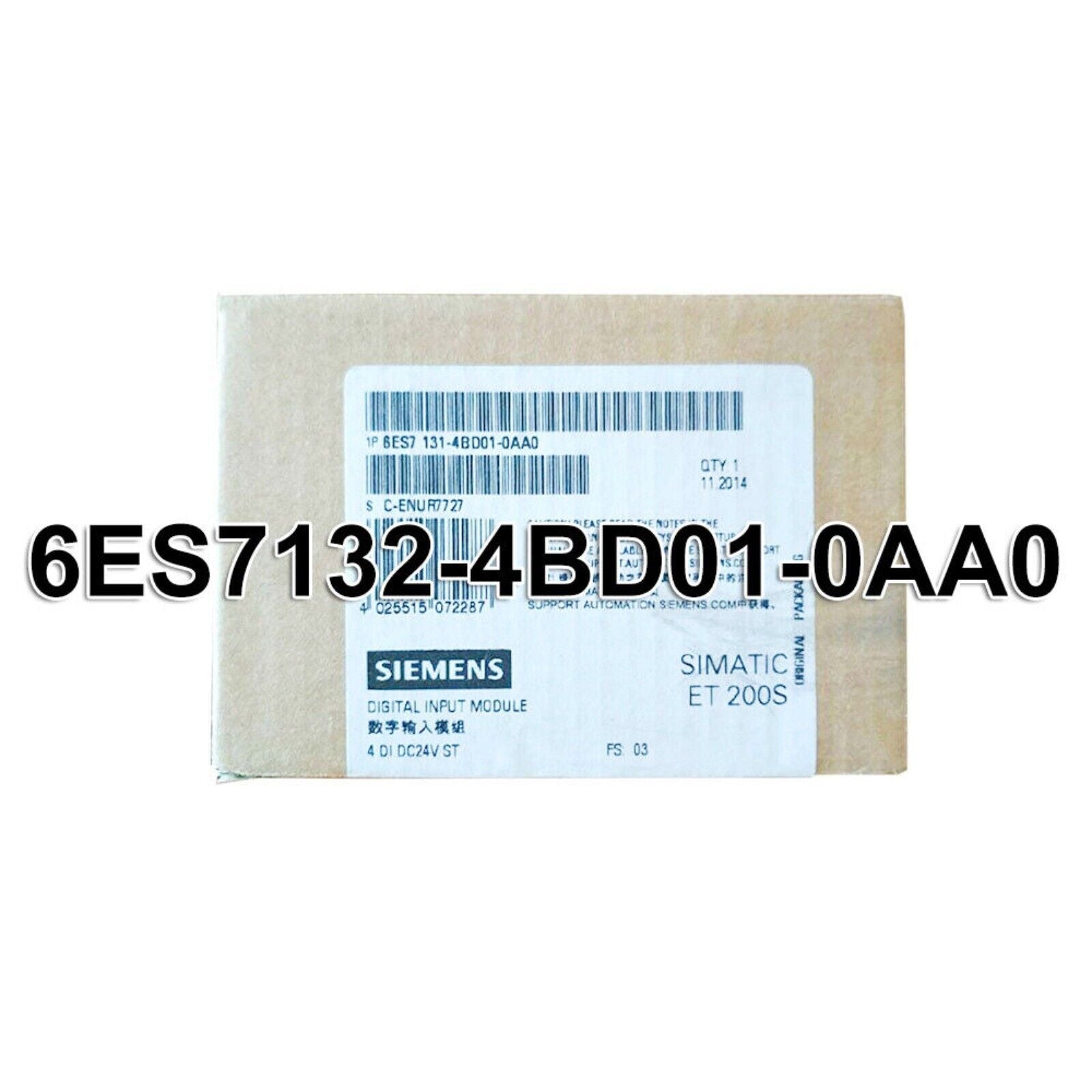 Siemens 6ES7132-4BD01-0AA0 ET200S Electronic Module, Digital Input, for PLC