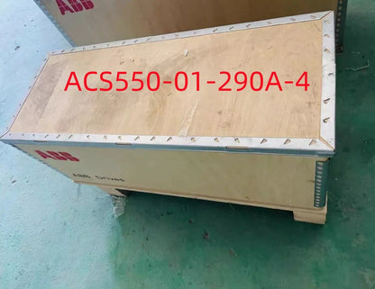 ABB ACS550-01-290A-4 frequency converter in wooden crate. Express shipping.