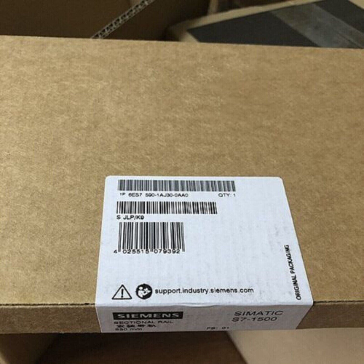 Siemens SIMATIC S7-1500 part in original packaging, model 6ES7 590-1AJ30-0AA0.