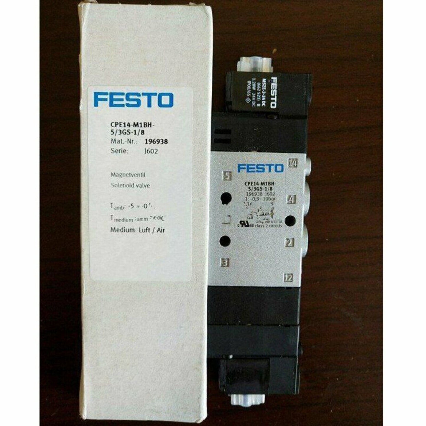 FESTO CPE14-M1BH-5/3GS-1/8 Solenoid Valve, industrial automation part, pneumatic component