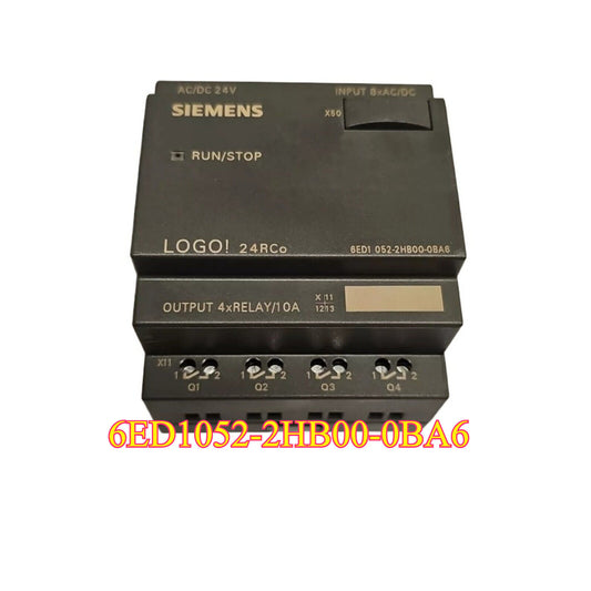 Siemens LOGO! 24RCo logic module 6ED1 052-2HB00-0BA6, AC/DC 24V input, for industrial automation.