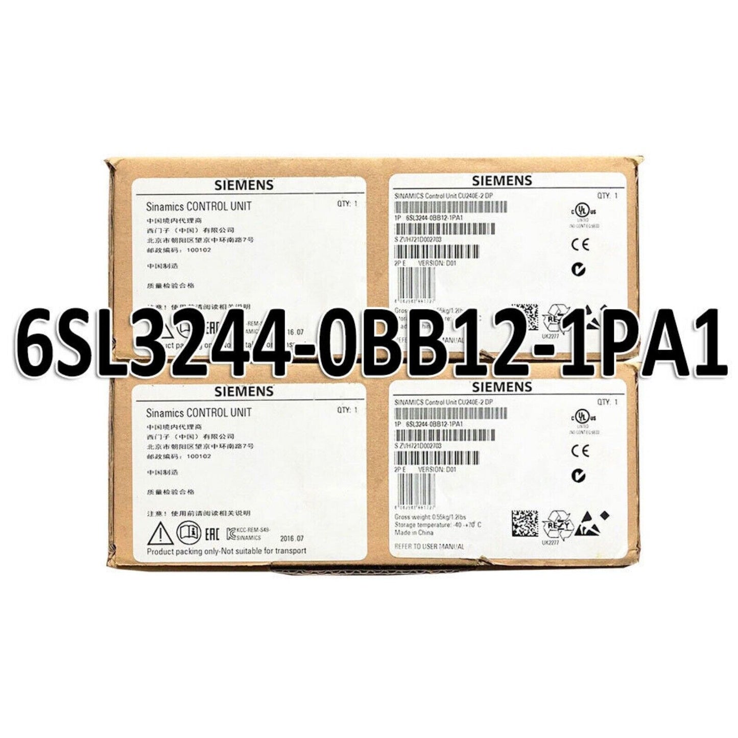 SINAMICS G120 | Siemens | 6SL3 244-0BB12-1PA1 6SL3244-0BB12-1PA1 SINAMICS G120 CONTROL UNIT