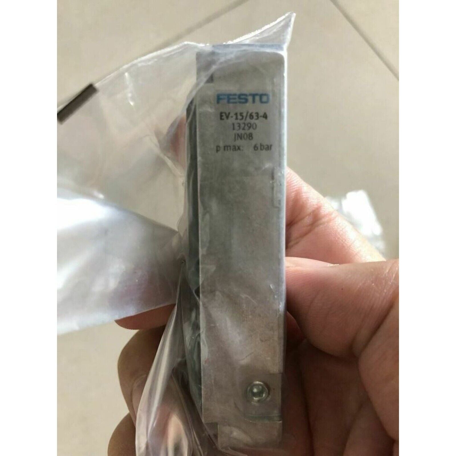FESTO EV-15/63-4 13290 Diaphragm Clamping Cylinder. Industrial automation part.