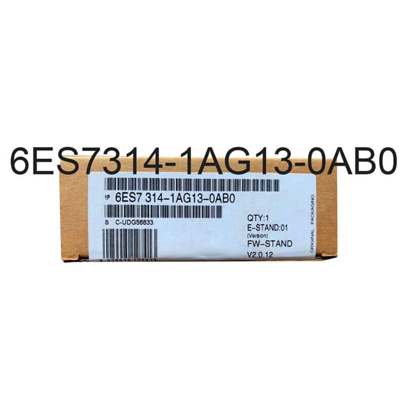 Siemens S7-300 CPU 314 PLC Module in original packaging, model 6ES7314-1AG13-0AB0, industrial automation part.
