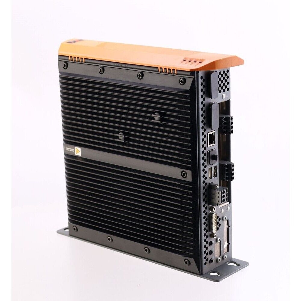 B&R 5PC600.SX01-00 AUTOMATION PC industrial panel PC, black and orange design. Radwell International product.