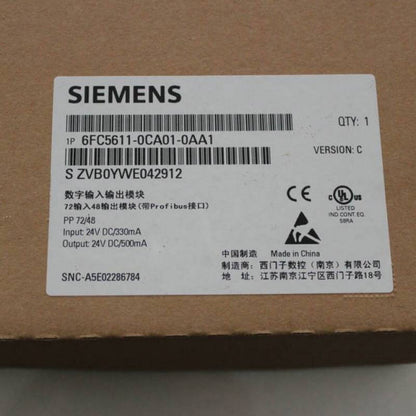 Siemens 6FC5611-0CA01-0AA1 I/O Module, Industrial Automation Part, Made in China