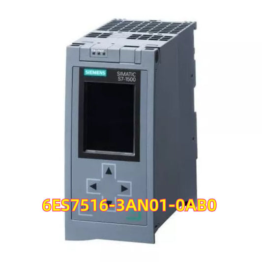 Siemens SIMATIC S7-1500 PLC Module 6ES7 516-3AN01-0AB0, grey industrial automation equipment