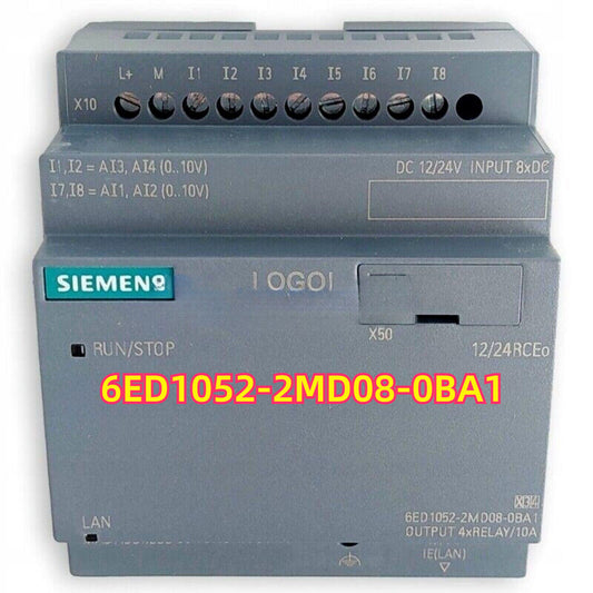 Siemens LOGO! 12/24RCEO Logic Module 6ED1052-2MD08-0BA1, gray, industrial automation part