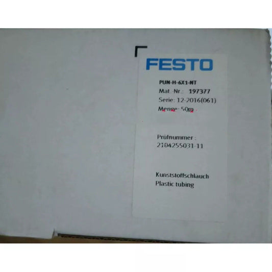 FESTO PUN-H-6X1-NT Pneumatic Tubing, 50m roll, plastic tubing for industrial automation.