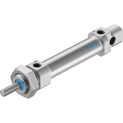 Festo DSNU-20-50-PPV-A pneumatic cylinder. Industrial automation component with threaded ports.
