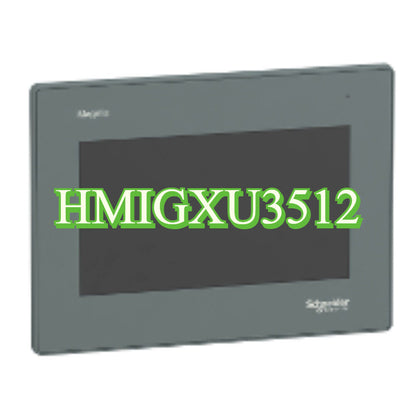 Schneider Electric HMIGXU3512 Touchscreen HMI Panel, gray panel with green text HMIGXU3512