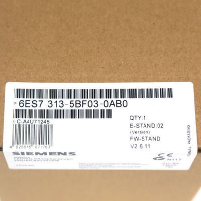 Siemens SIMATIC S7-300 PLC Module 6ES7 313-5BF03-0AB0 box, Industrial Automation