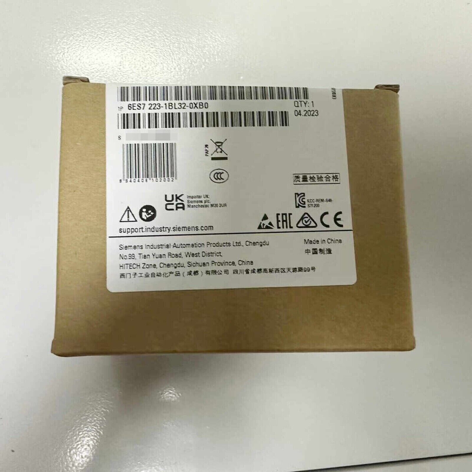 Siemens SIMATIC S7-1200 SM 1223 Digital I/O Module Packaging