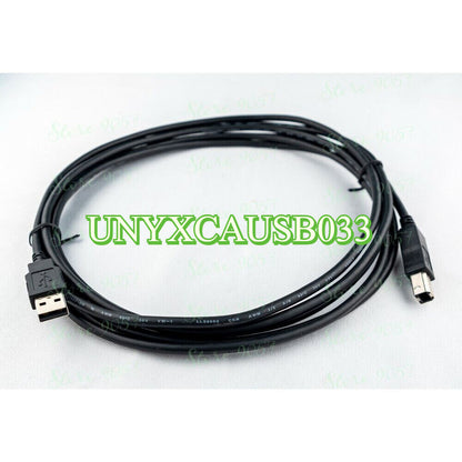 UNYXCAUSB033 PLC Module cable, black cable with USB and PLC connectors.