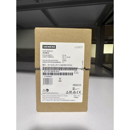 Siemens LOGO! 12/24RCEO Logic Module, 6ED1 052-2MD08-0BA1, industrial automation part, brown packaging