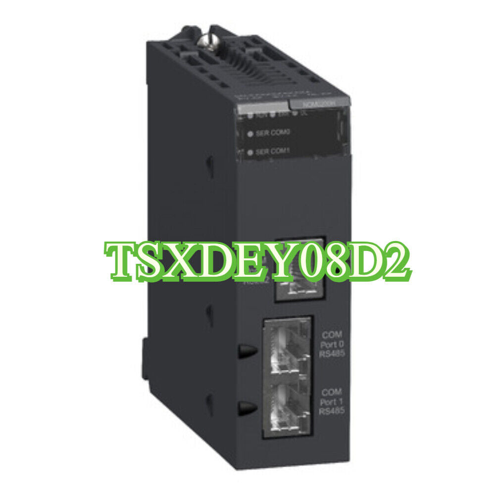 Schneider TSXDEY08D2 PLC Module, industrial automation part, COM ports.