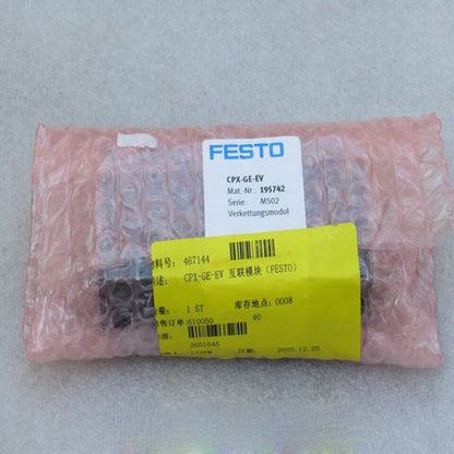 FESTO CPX-GE-EV Interlinking Module in protective packaging, product part 195742.