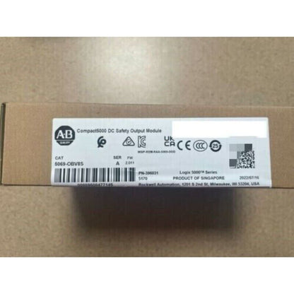 Allen-Bradley 5069-OBV8S Compact5000 DC Safety Output Module in box, product of Singapore, PLC part.