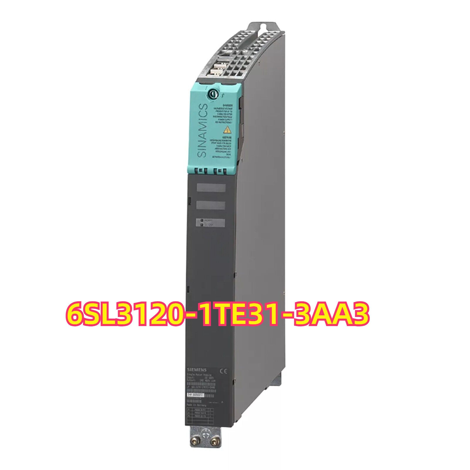 Siemens SINAMICS S120 Drive System PM240-2 power module, 6SL3120-1TE31-3AA3, for industrial automation.