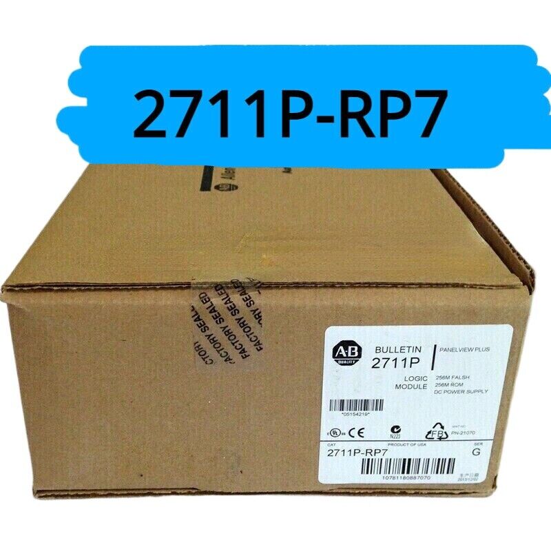 Allen-Bradley 2711P-RP7 PLC Module in factory sealed box, industrial automation part.