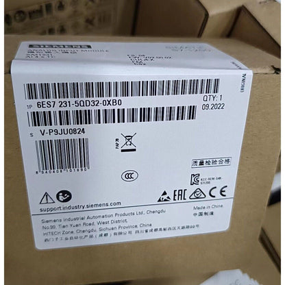Siemens SIMATIC S7-1200 Analog Input Module 6ES7231-5QD32-0XB0 packaging, product details, Made in China.