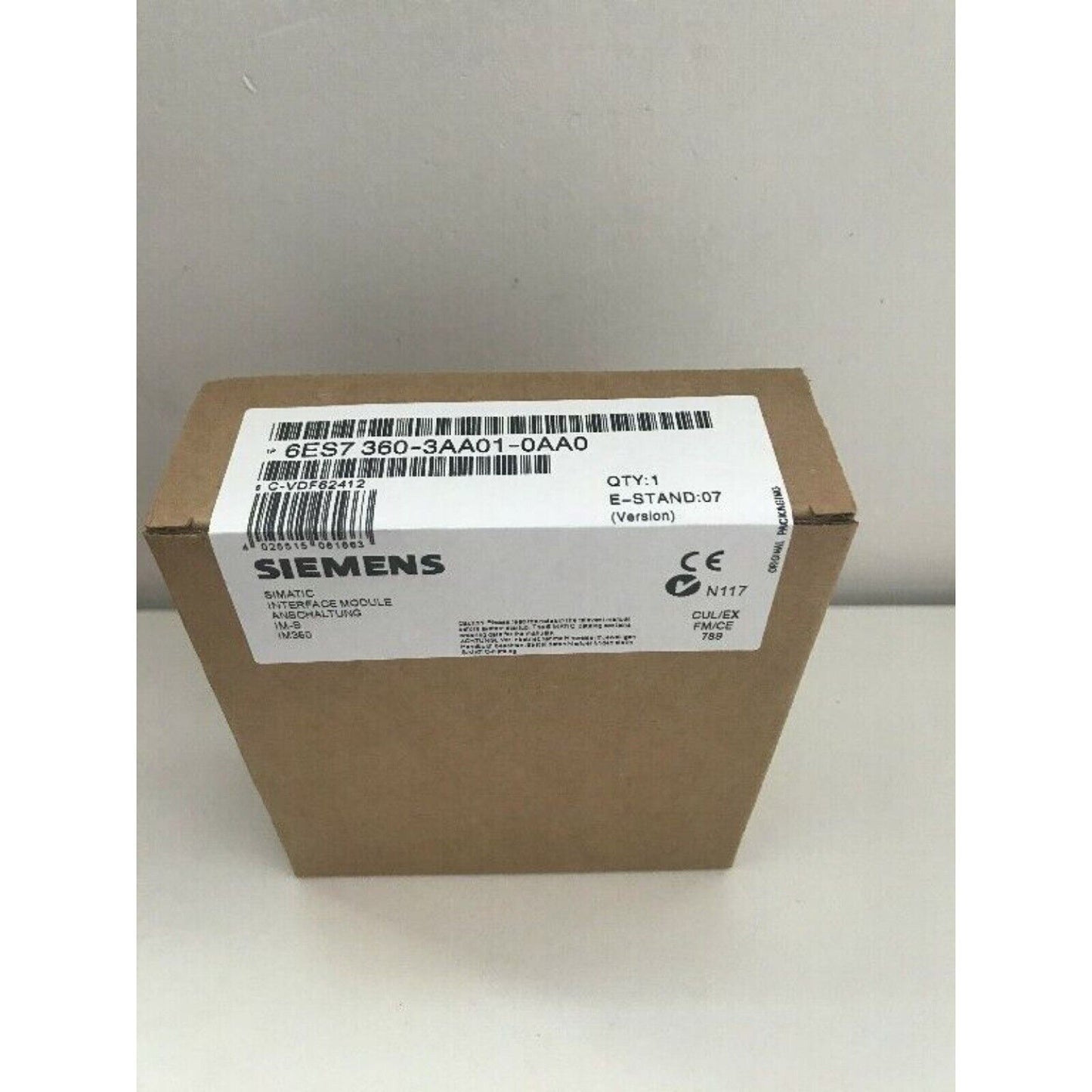 SIMATIC IM 360 Interface Module in original packaging, Siemens automation part