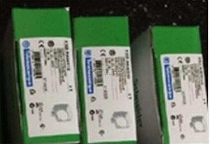Allen-Bradley industrial automation components in green boxes, PLC modules