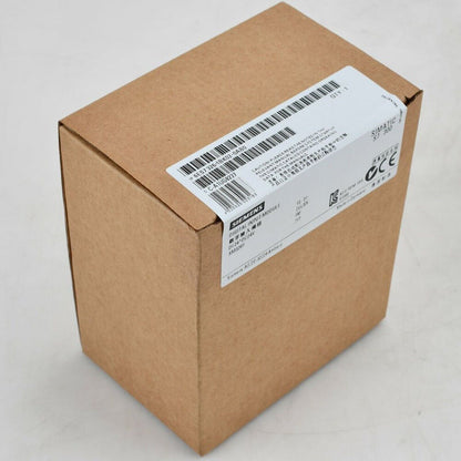 Siemens SIMATIC S7-300 Digital Input Module 6ES7326-1BK02-0AB0 in a brown box. Made in Germany, automation parts.