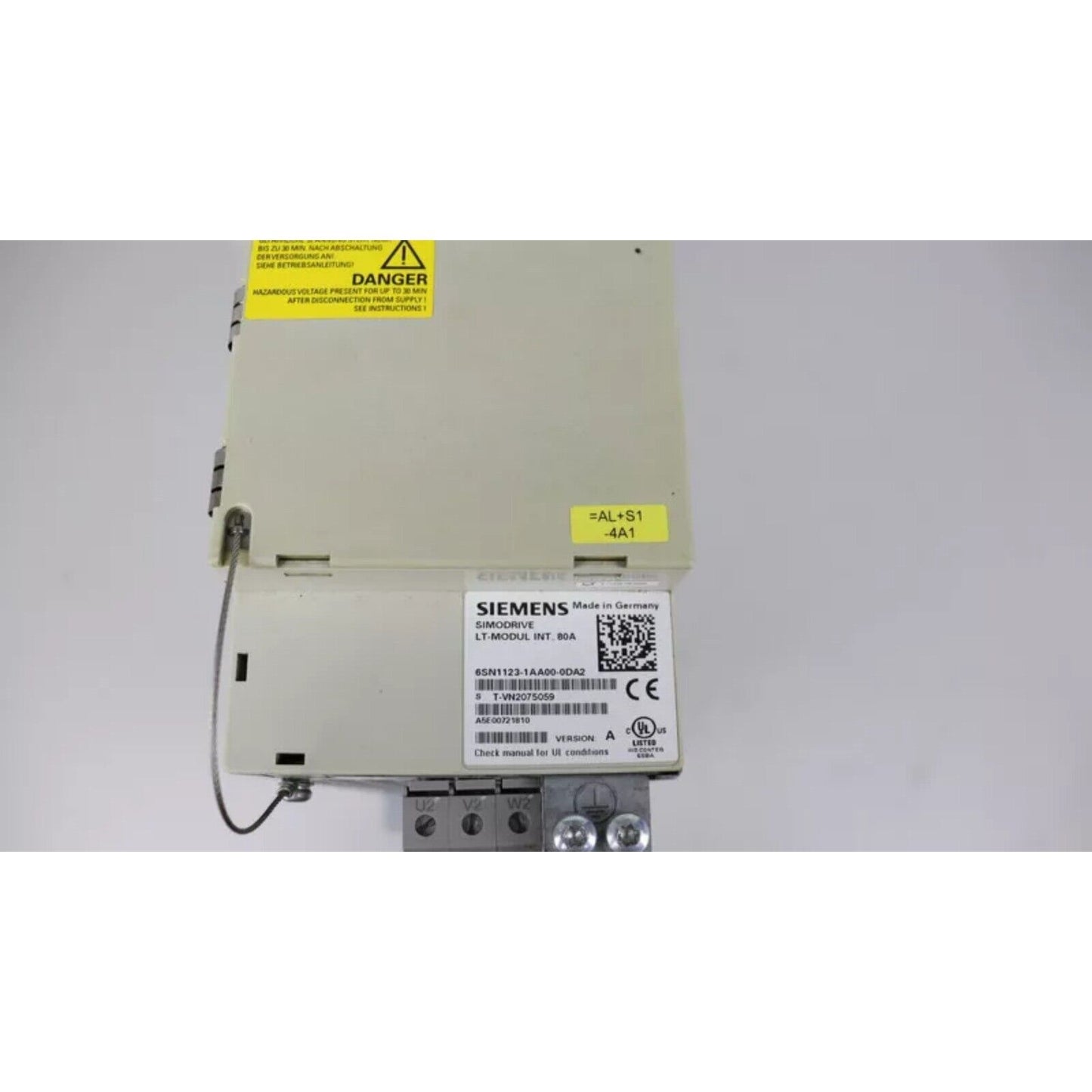 Siemens SIMODRIVE LT-MODUL INT. 80A - 6SN1123-1AA00-0DA2 industrial automation part