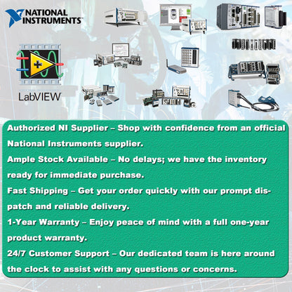 National Instruments products: authorized supplier, ample stock, fast shipping, warranty, and support.