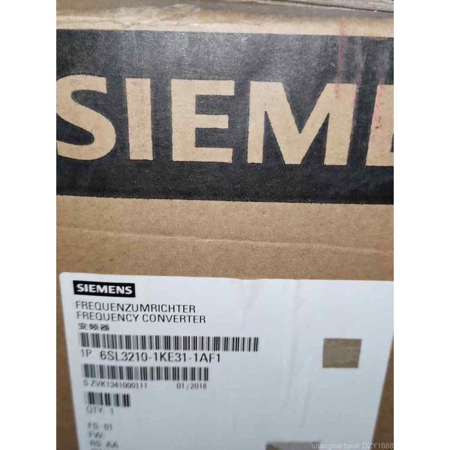Siemens Frequency Converter 6SL3210-1KE31-1AF1, industrial automation part, PLC module,  industrial automation parts.