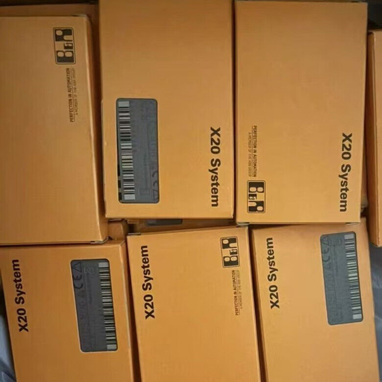 Multiple new B&R X20 System modules in original packaging, showing product labels and branding. New in box, fast shipping.
