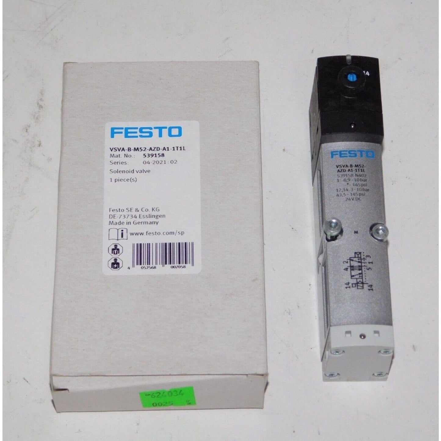 Festo VSVA-B-M52-AZD-A1-1T1L Solenoid Valve Module. Industrial Automation Part, Made in Germany, 539158 model