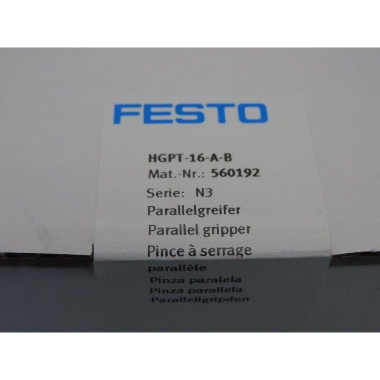 FESTO HGPT-16-A-B Parallel Gripper Cylinder Box, industrial automation part