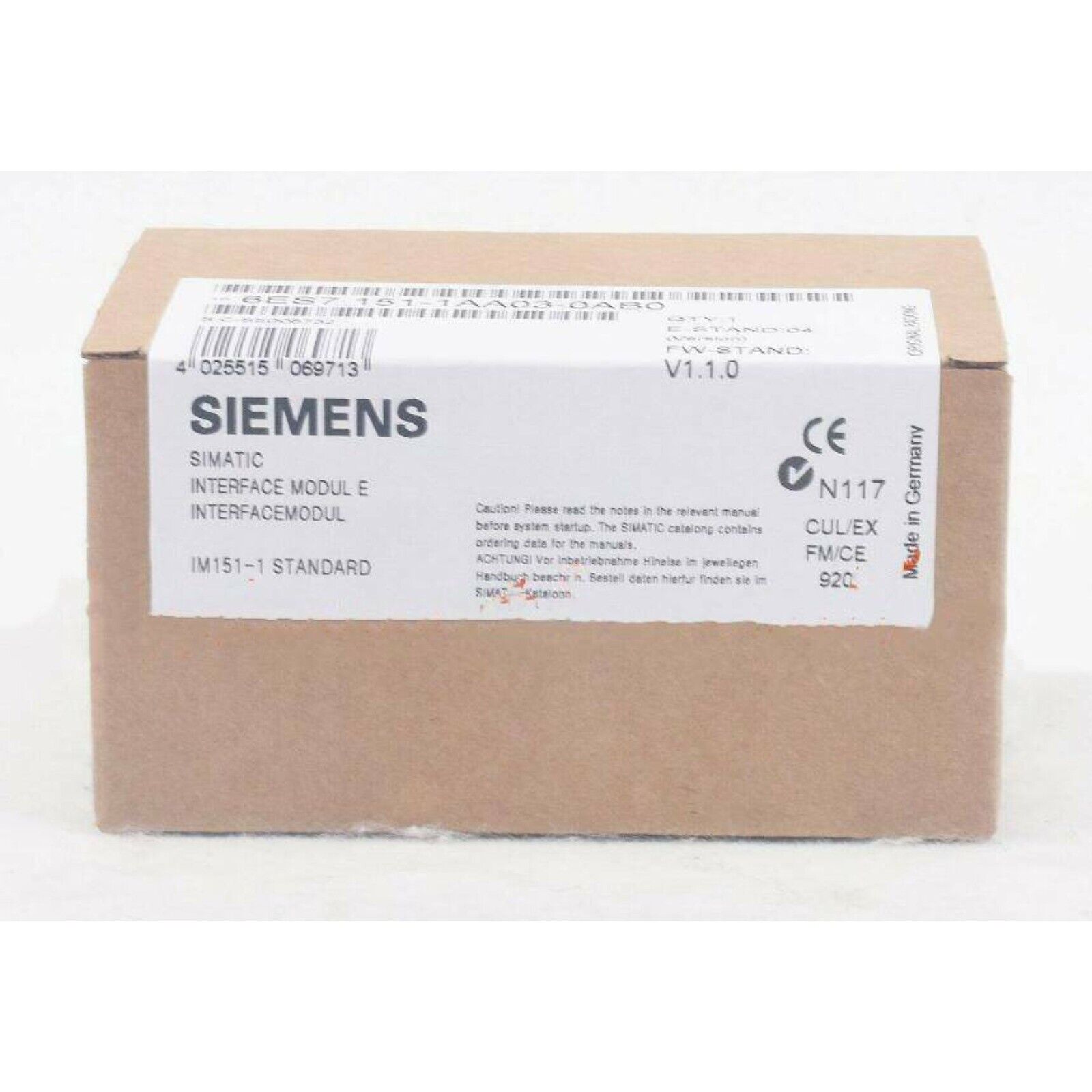 Siemens SIMATIC IM151-1 Standard Interface Module in Box - Industrial Automation Part