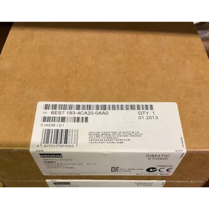 Siemens SIMATIC ET200S Terminal Module with product code 6ES7 193-4CA20-0AA0, industrial automation part.