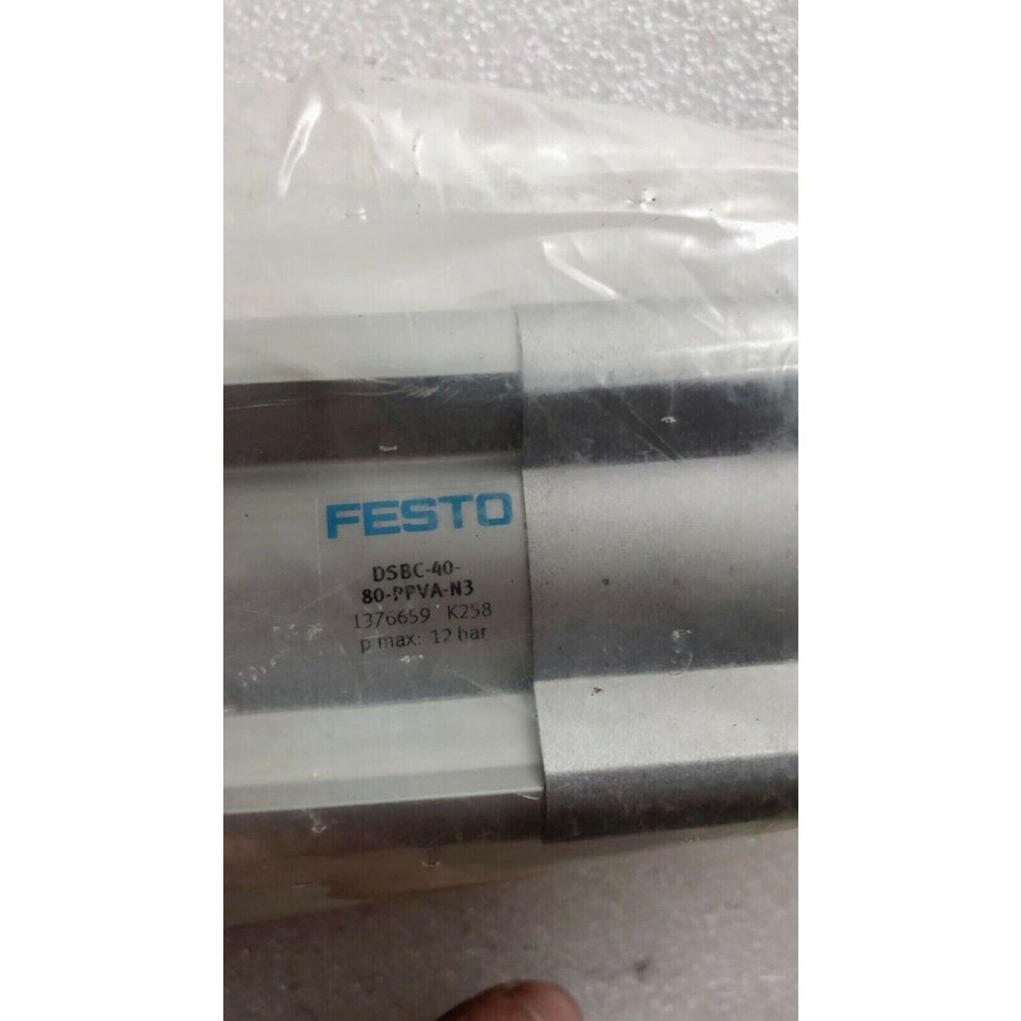 FESTO DSBC-40-80-PPVA-N3 actuator cylinder. Industrial automation part.