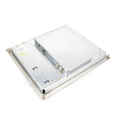 Siemens 6FC5203-0AF50-1AA0 SINUMERIK operator panel, industrial automation part, metallic finish, with ports and labels.