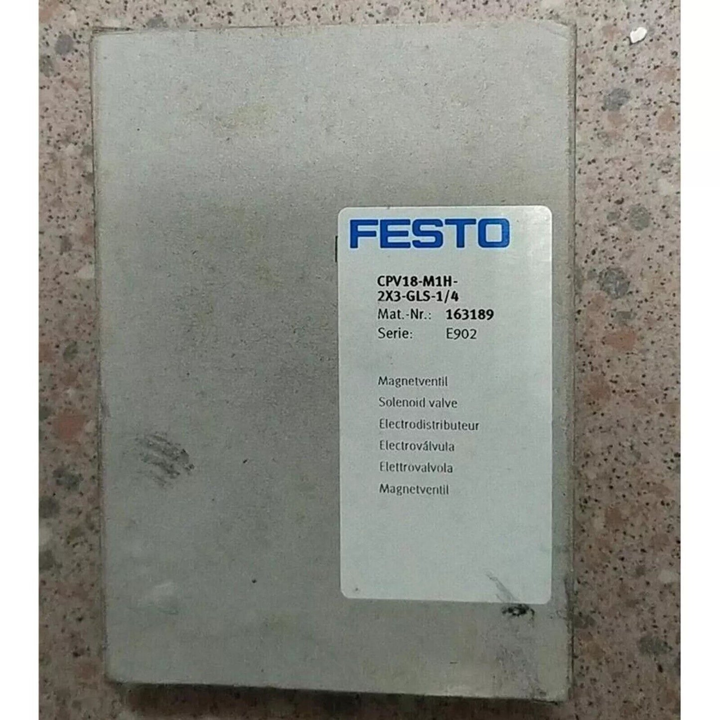 FESTO CPV18-M1H-2X3-GLS-1/4 Solenoid Valve industrial automation component, 163189, E902