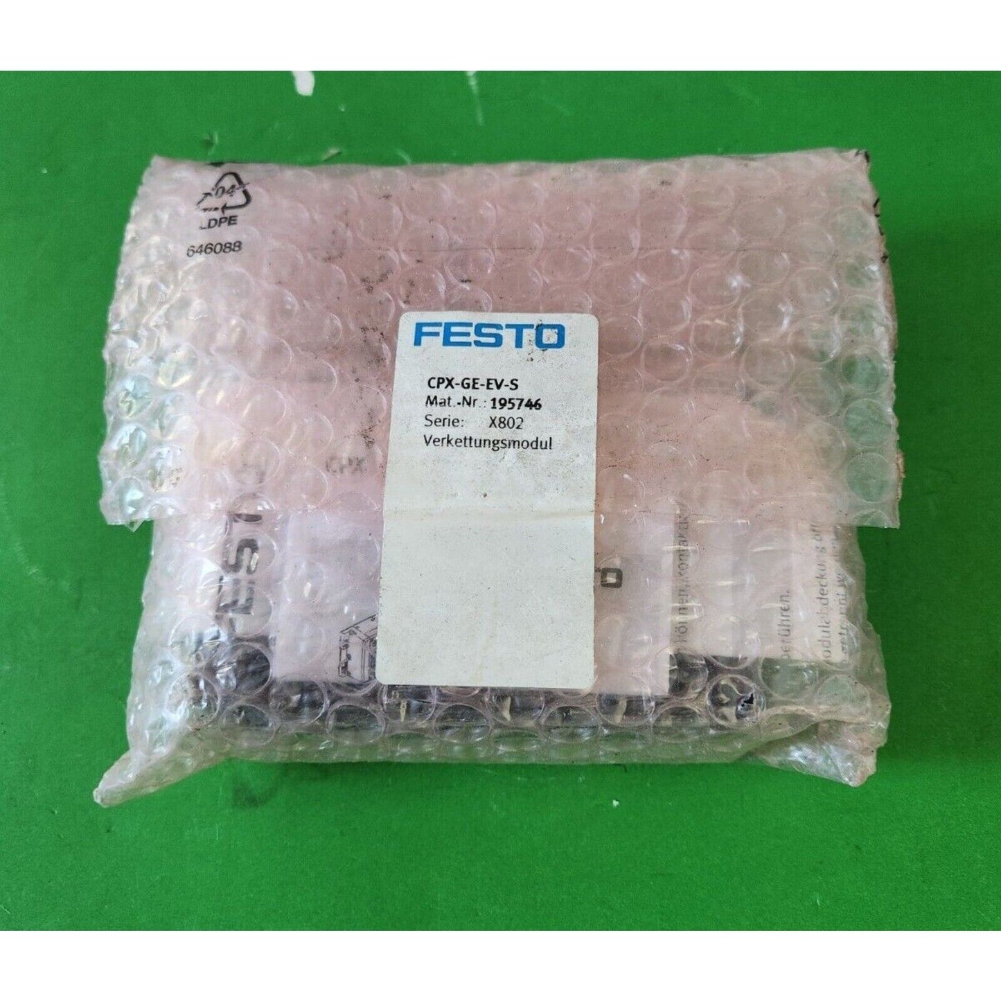 Festo CPX-GE-EV-S Interlinking block, new industrial automation part