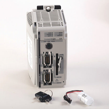 Allen-Bradley 1769-L33ER CompactLogix L31 controller with key and battery, industrial automation equipment